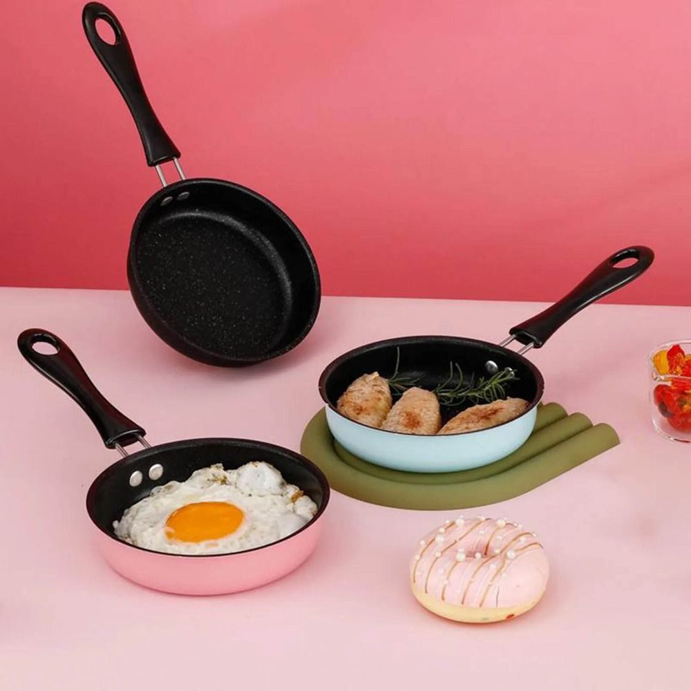 Baby Food With Iron - Kookgerei 12cm Mini Anti-aanbakpan met Anti-aanbaklaag