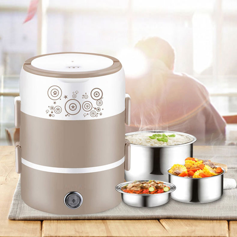 Baby Food Warmer Portable - 220V Rvs Elektrische Verwarming Lunchbox Home
