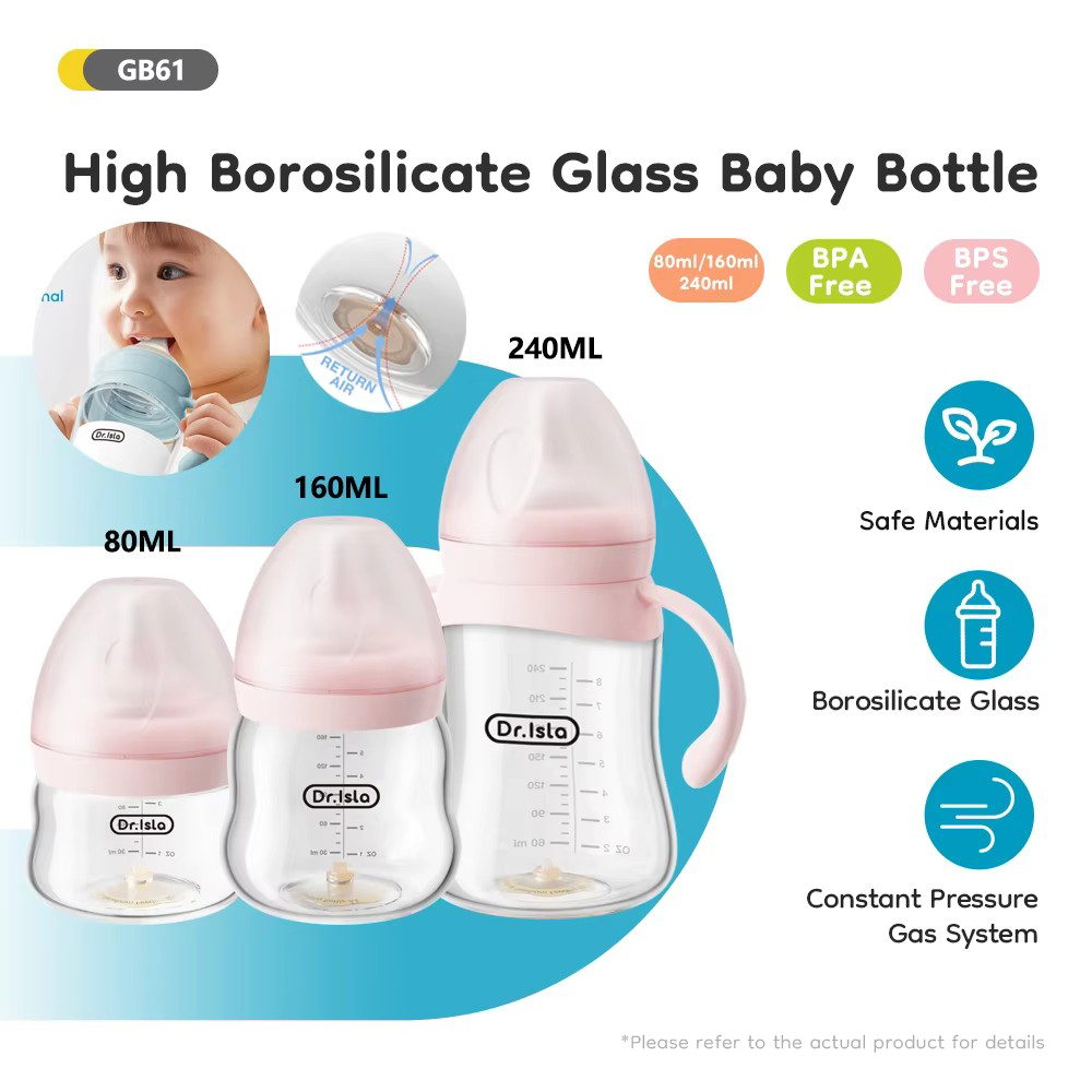 Baby Food Containers Glass - Pasgeboren Voedingsglazen Flessen 80/160/240 ml Hoge