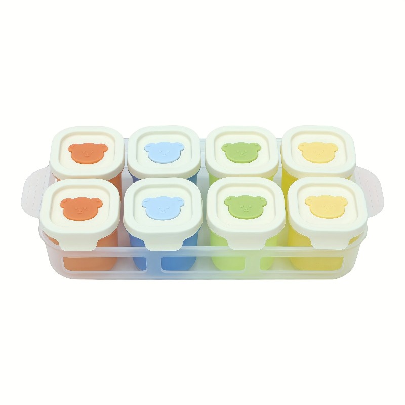 Freezer Tray Baby - Diepvriesbakje voor babyvoeding met deksel –