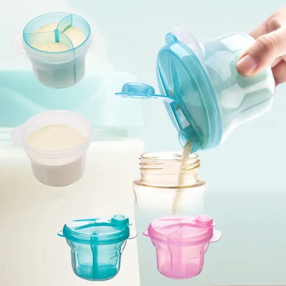Baby Food Containers Glass - Draagbare formule-dispenser met 3 rasters voor