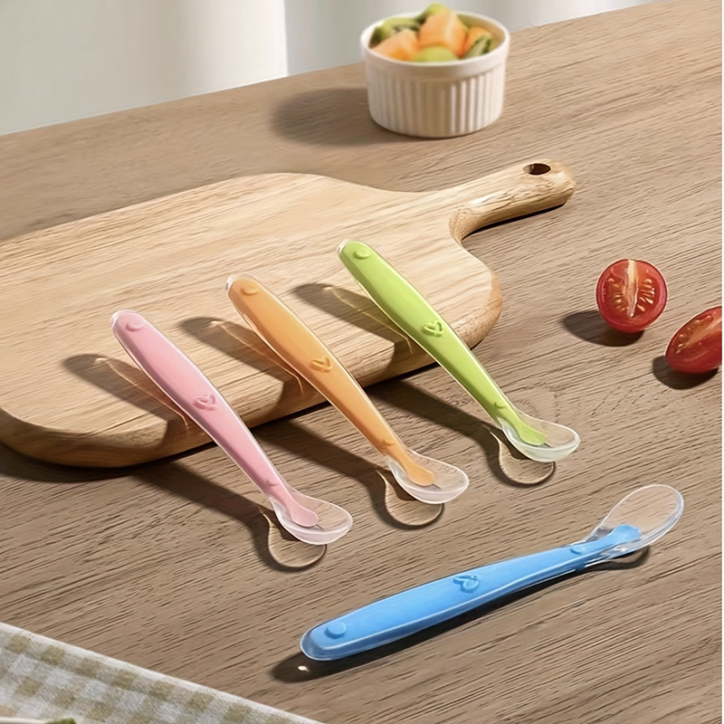Baby Food Feeder - 1/2 stuks zachte siliconen lepel voor