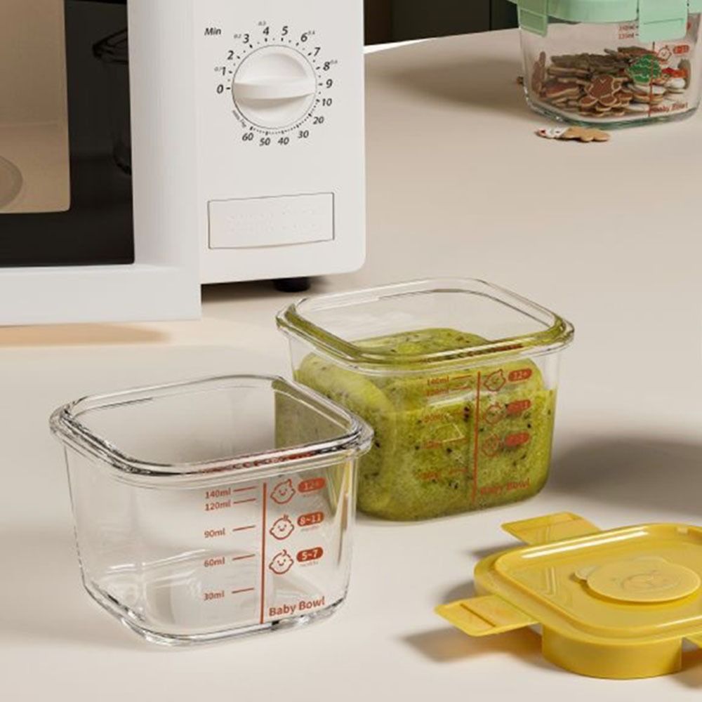 Baby Food Containers Glass - 170 ml glazen voedsel opbergdoos bevroren