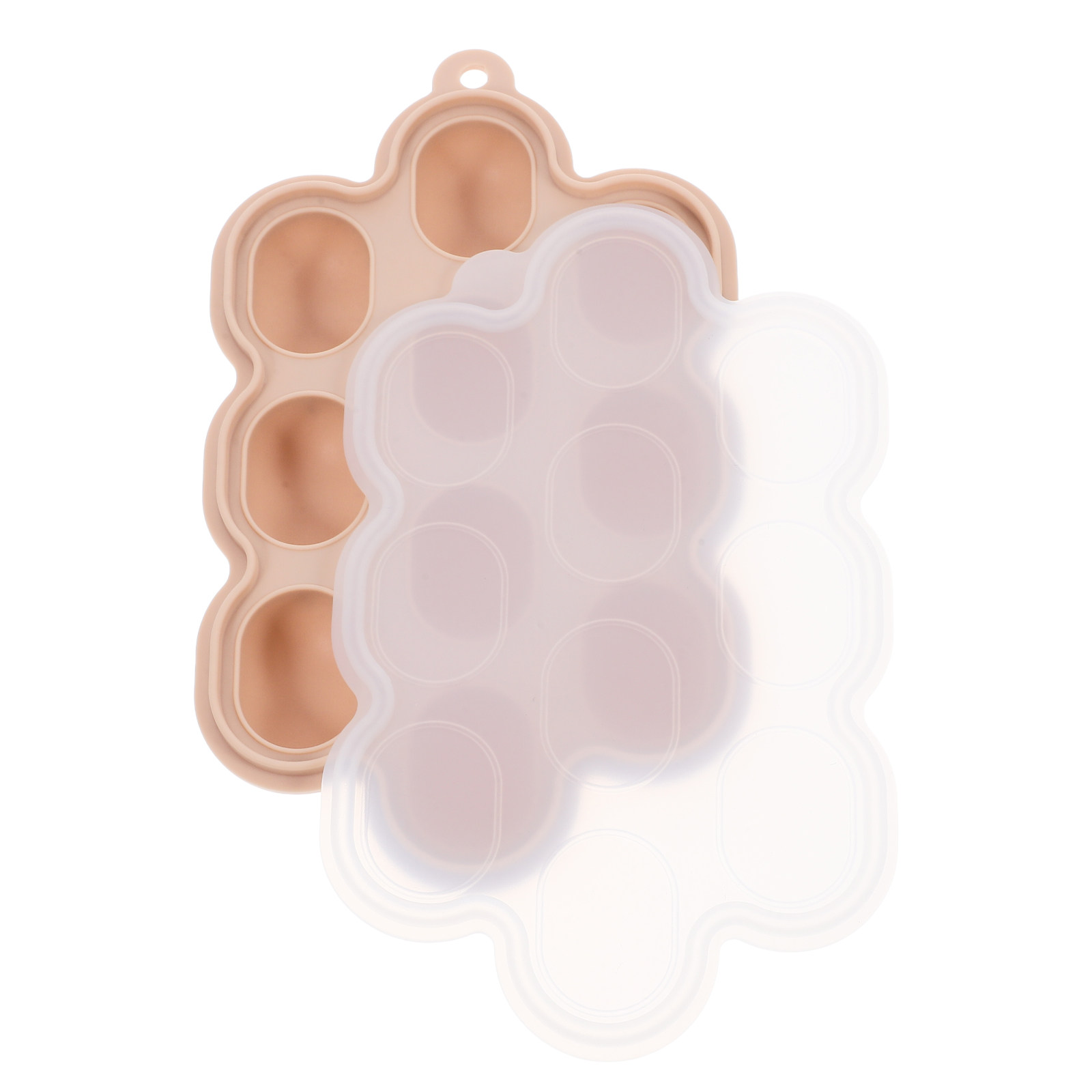 Freezer Tray Baby - Herbruikbare siliconen babyvoeding-vriesbak, antiaanbak ijsblokjesvorm met