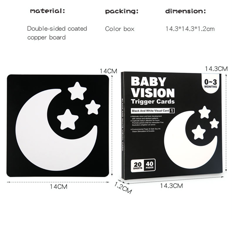 Baby Visuele Stimulatiekaarten - Baby Food Eat recensie en prijs