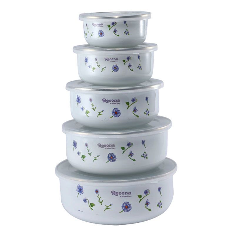 5-delige set dikke emaillekomm - Baby Food With Iron recensie en prijs