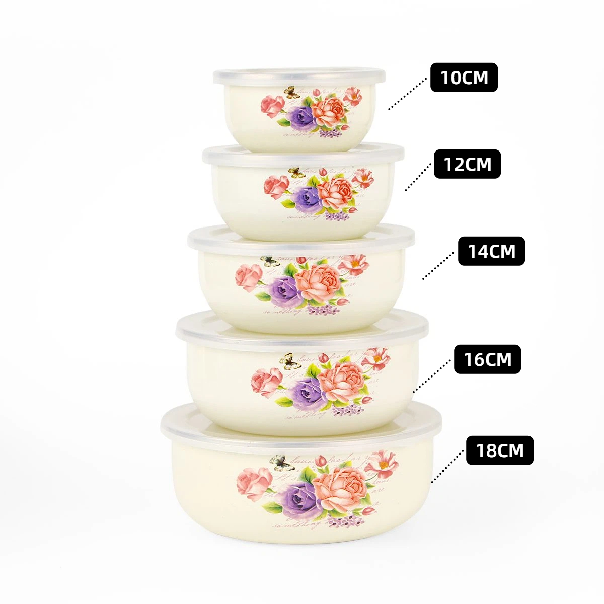 5-delige set dikke emaillekomm - Baby Food With Iron recensie en prijs