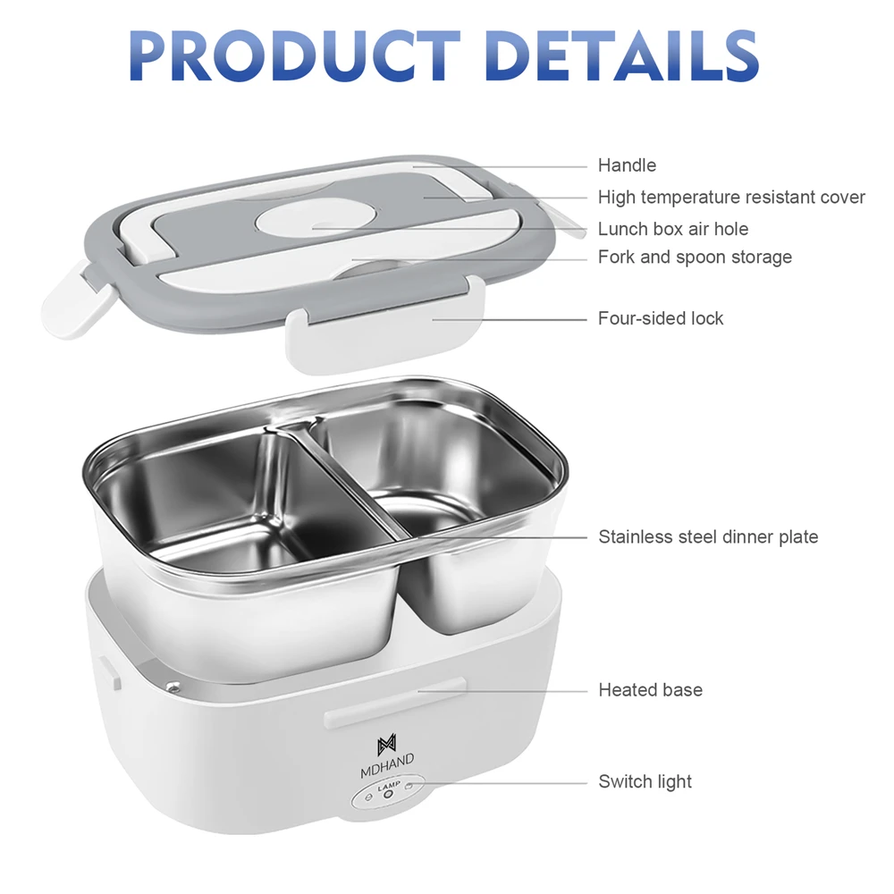1.5l 65W Elektrische Lunchbox  - Baby Food Warmer Portable recensie en prijs