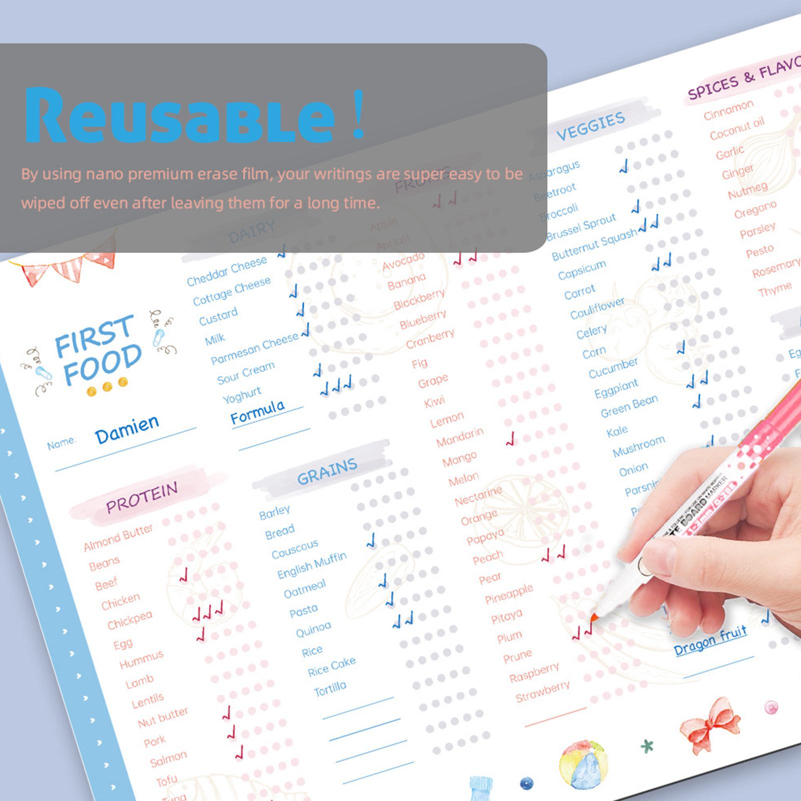 Baby First Foods checklist Mag - Baby Food Chart recensie en prijs