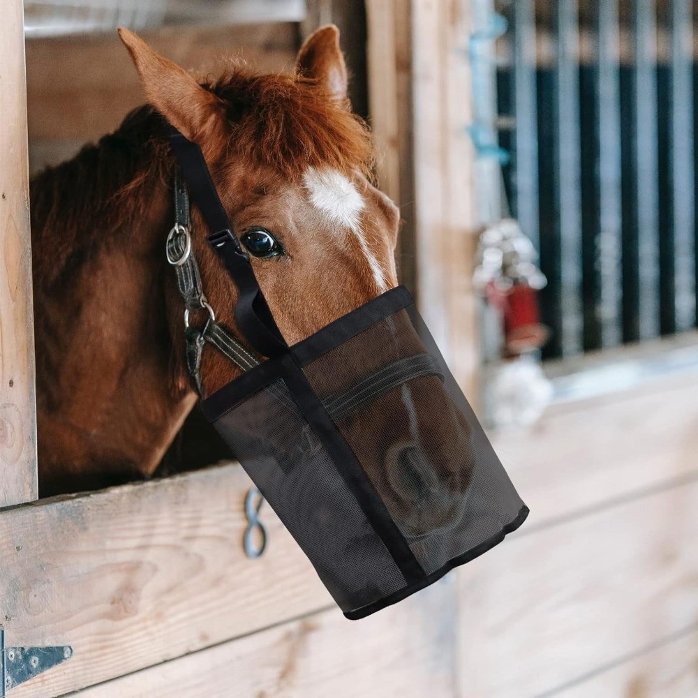 Meerkleurige lekvrije paardenv - Mesh Feeder Bag recensie en prijs