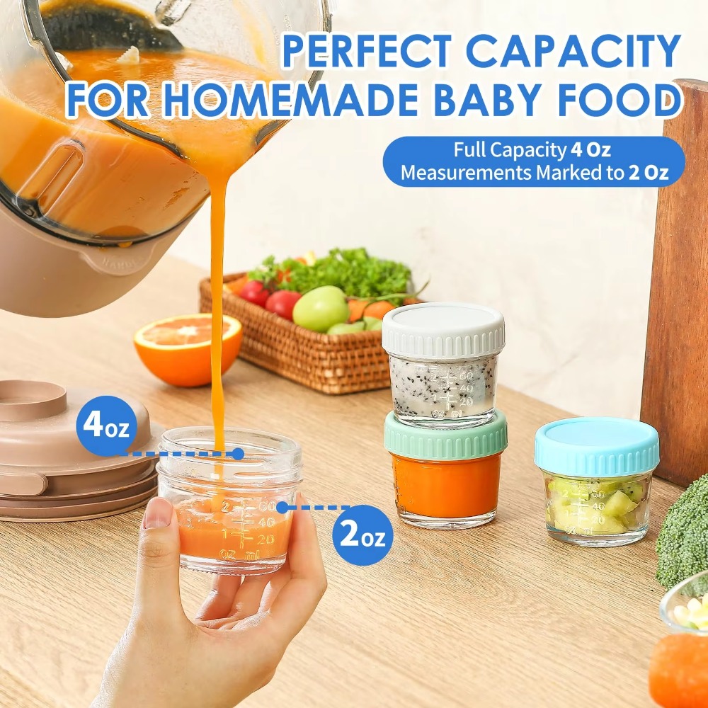 6 Stuks Multifunctionele Glaze - Baby Food Containers Glass recensie en prijs