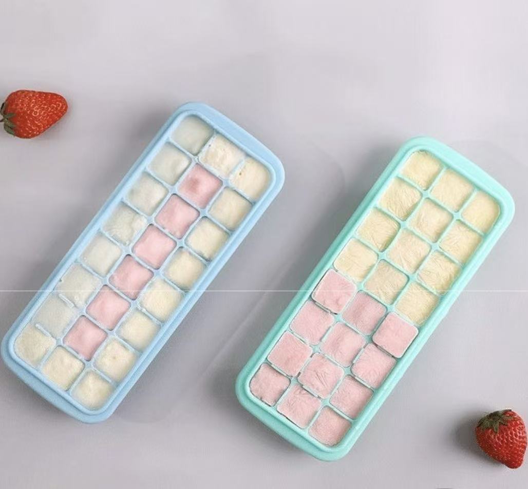 Siliconen ijsblokjesbakje met  - Freezer Tray Baby recensie en prijs