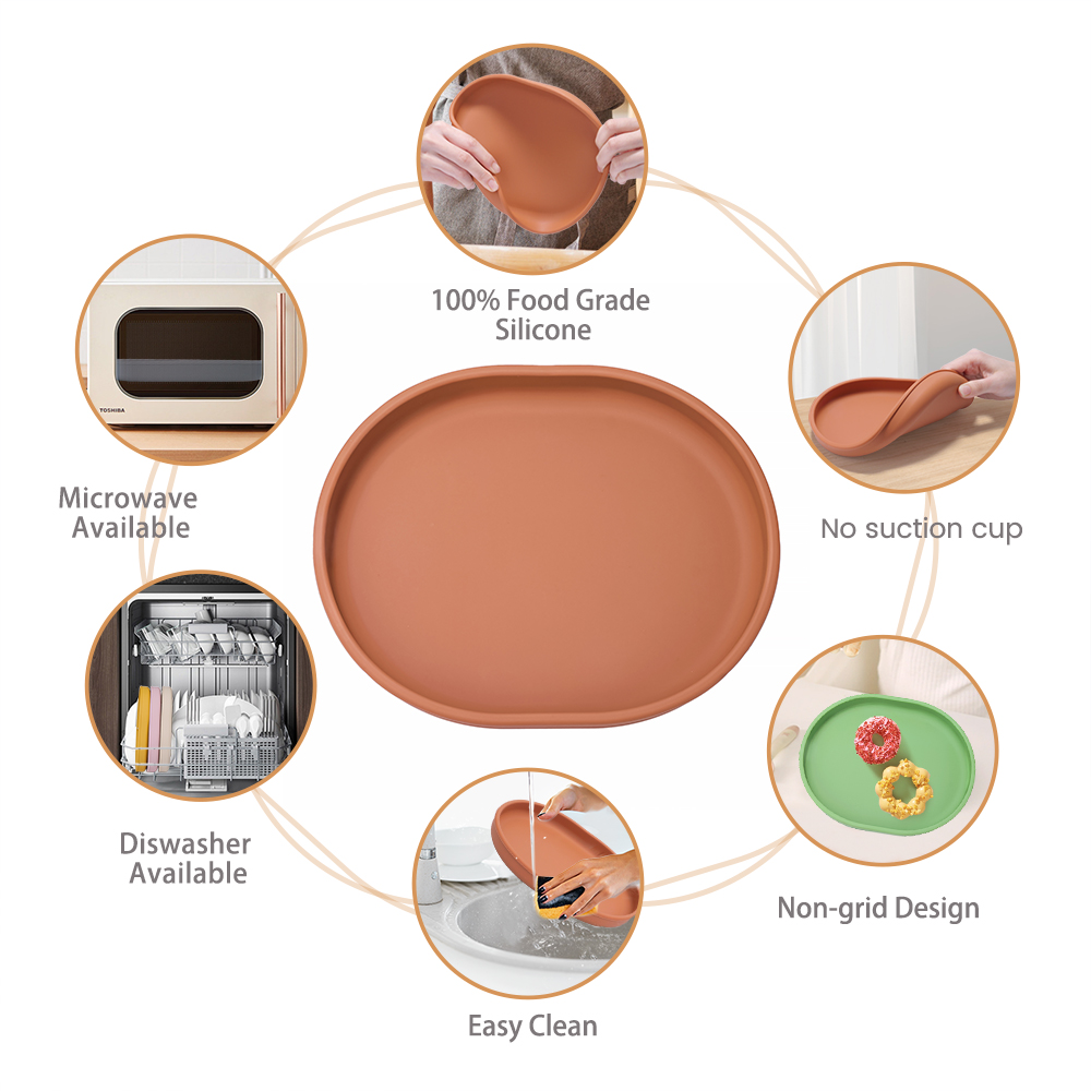 Babyveilige siliconen eetplaat - Baby Food Chart recensie en prijs