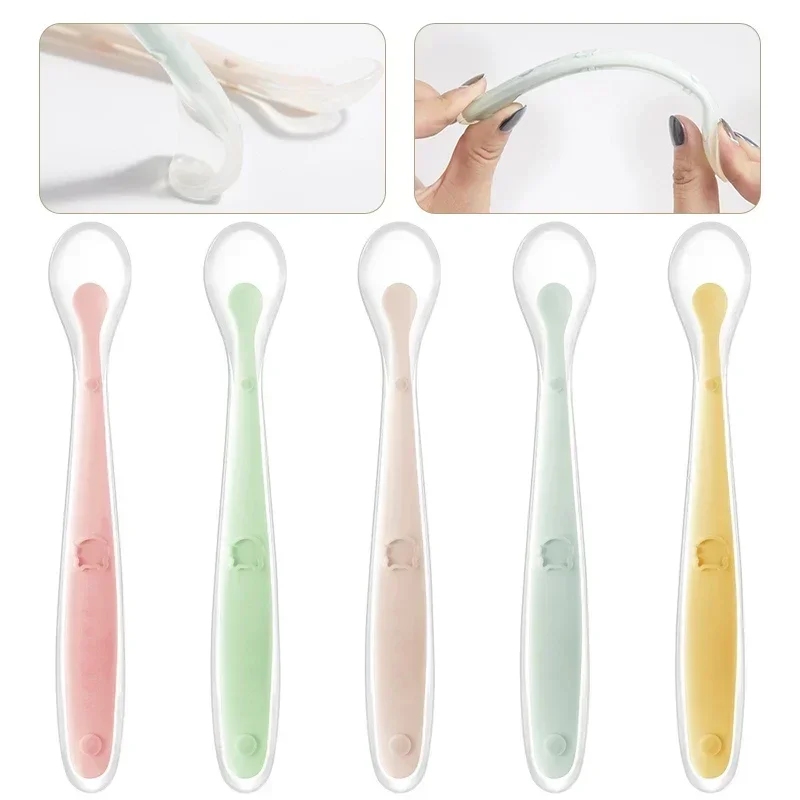 Zachte siliconen babylepel, aa - Baby Food Feeder recensie en prijs