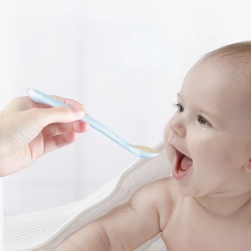 Zachte siliconen babylepel, aa - Baby Food Feeder recensie en prijs