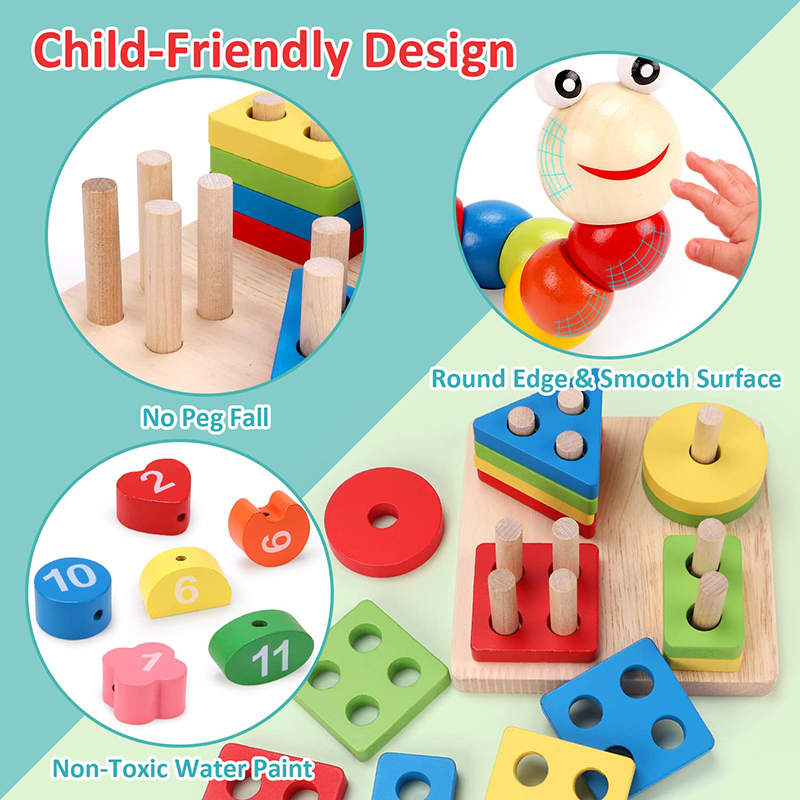 5-6 Stks/set Montessori Houten - Baby Food Eat recensie en prijs