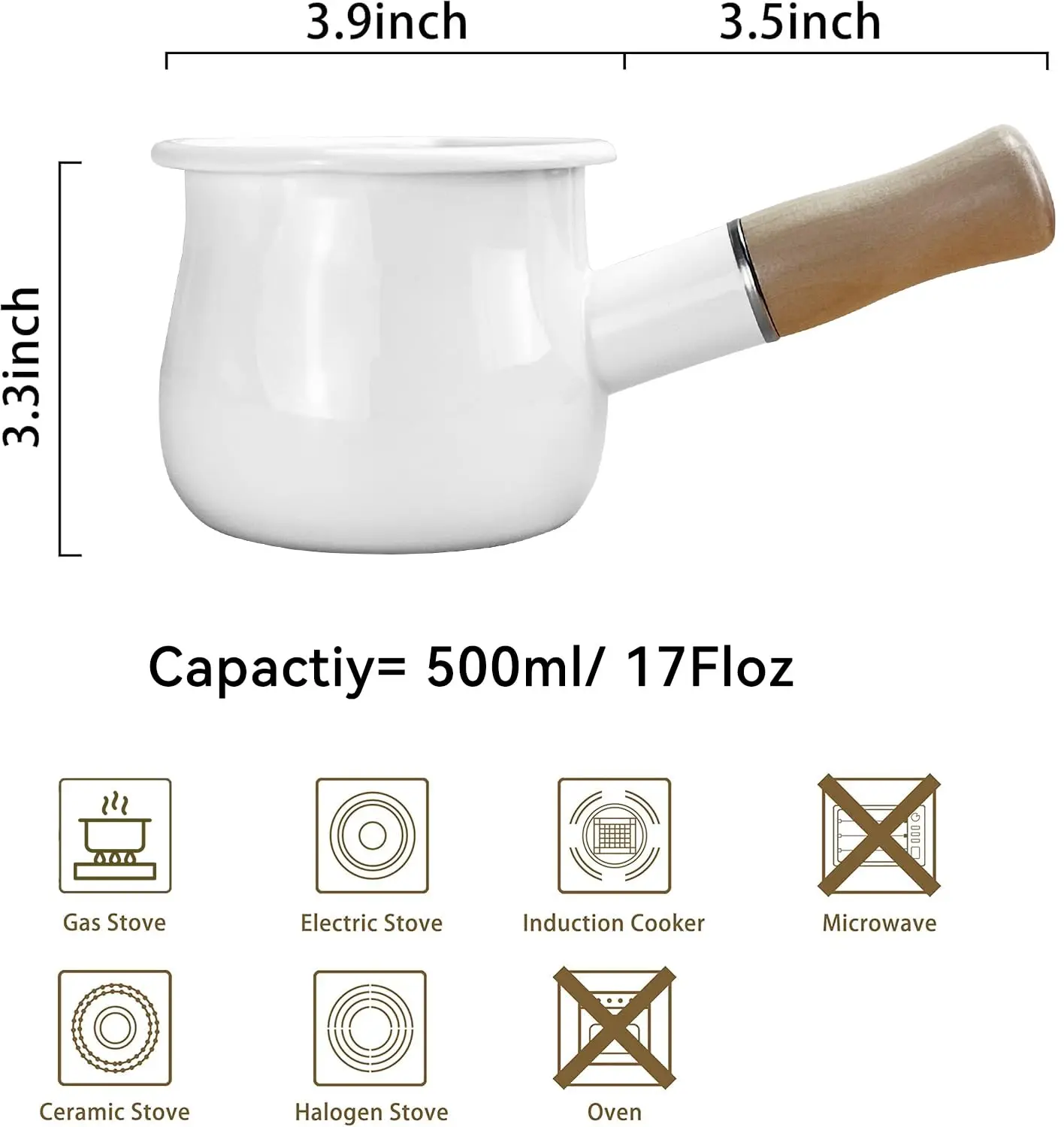 Emaille Melkpan Kleine Saucepa - Baby Food With Iron recensie en prijs