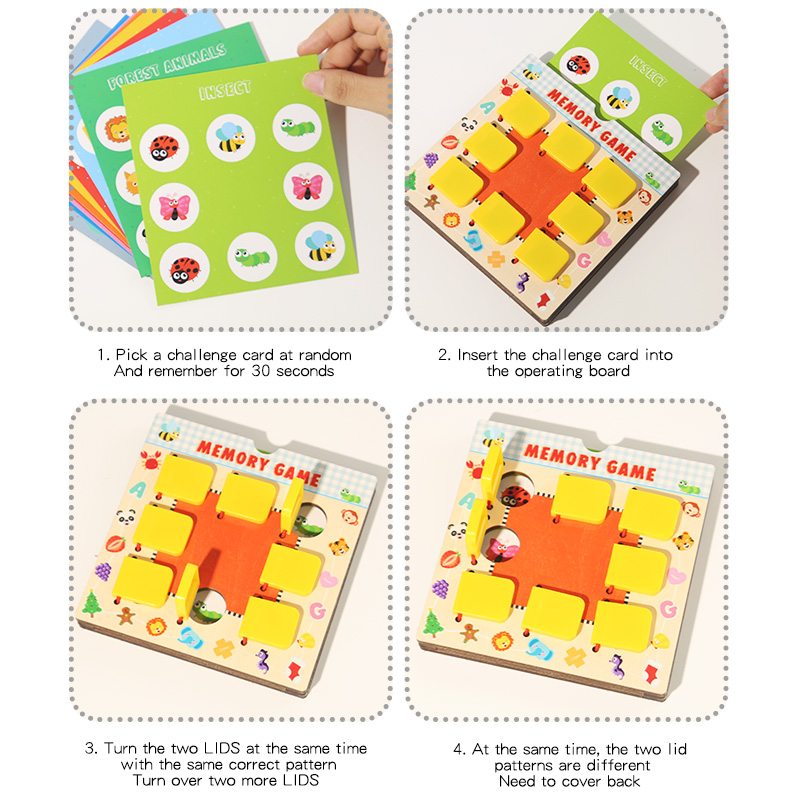 Houten geheugenschaakspeelgoed - Baby Food Eat recensie en prijs