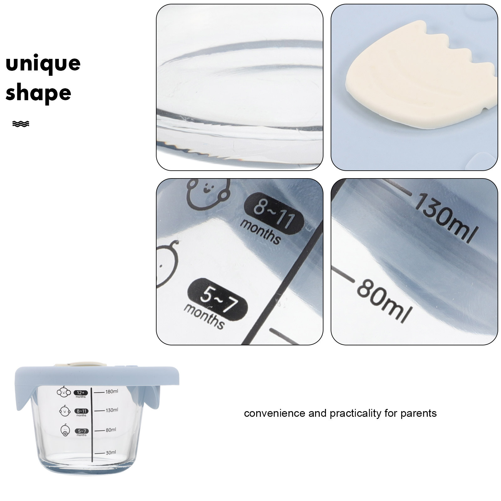 2 stuks baby glazen voedselkom - Baby Food Containers Glass recensie en prijs